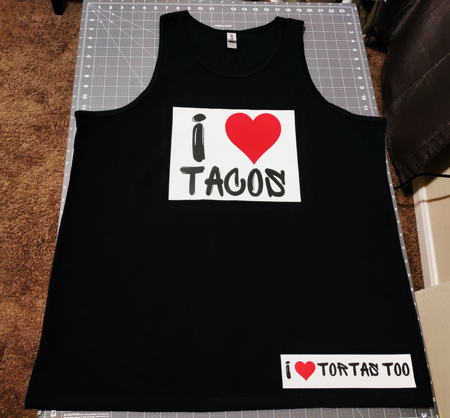 I LOVE TACOS/I LOVE TORTAS TOO muscle shirt