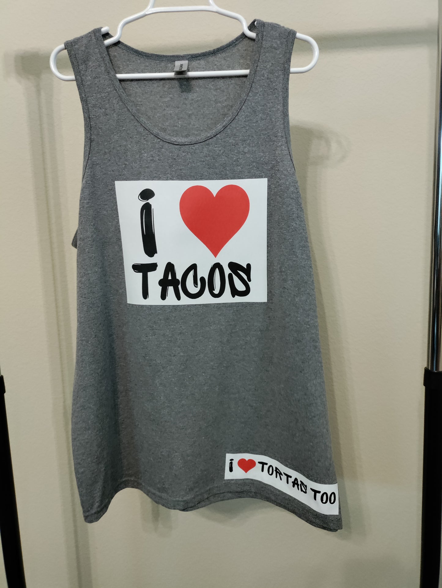 I LOVE TACOS/I LOVE TORTAS TOO muscle shirt